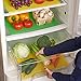 4-Set Fruit & Veggie Life Extender - 16x12 Inch - Foam Fridge Shelf Mat & Refrigerator Drawers Liner - Washable Pads - Extends Life of Produce & Prevents Spoilage - Keeps Food Fresh & Crispy