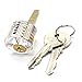 Cocoking 6pcs Locks Transparent Visible Cutaway Practice Kit Padlock Door Lock Pick Training Skill For Locksmith Beginner (6)