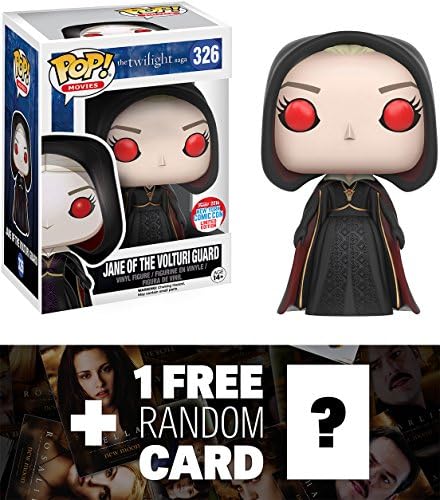 Twilight Saga Jane of The Volturi Guard (2016 NYCC Exclusive): Funko POP! x The Vinyl Figure + 1 Free Official Twilight Trading Card Bundle (095246)