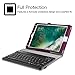 Fintie iPad 9.7 2018 2017 / iPad Air 2 / iPad Air Keyboard Case - Folio Stand Cover with Removable Wireless Bluetooth Keyboard for Apple iPad 6th / 5th Gen, iPad Air 1/2, Purple