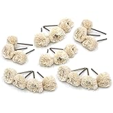 Luo ke 20 Pcs Cotton Strip Polishing Wheel - 1/8" Shank Soft Cotton Fine Buffing Wheels Fits for Rotary Tools, Mini Grinder, 