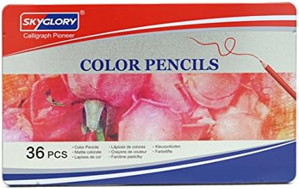TimedMALL Oily Color Lead Art Tools Soft 12/24/36/72 Color Iron Boxed Children Graffiti Environmental Color Pencil and Adult Coloring