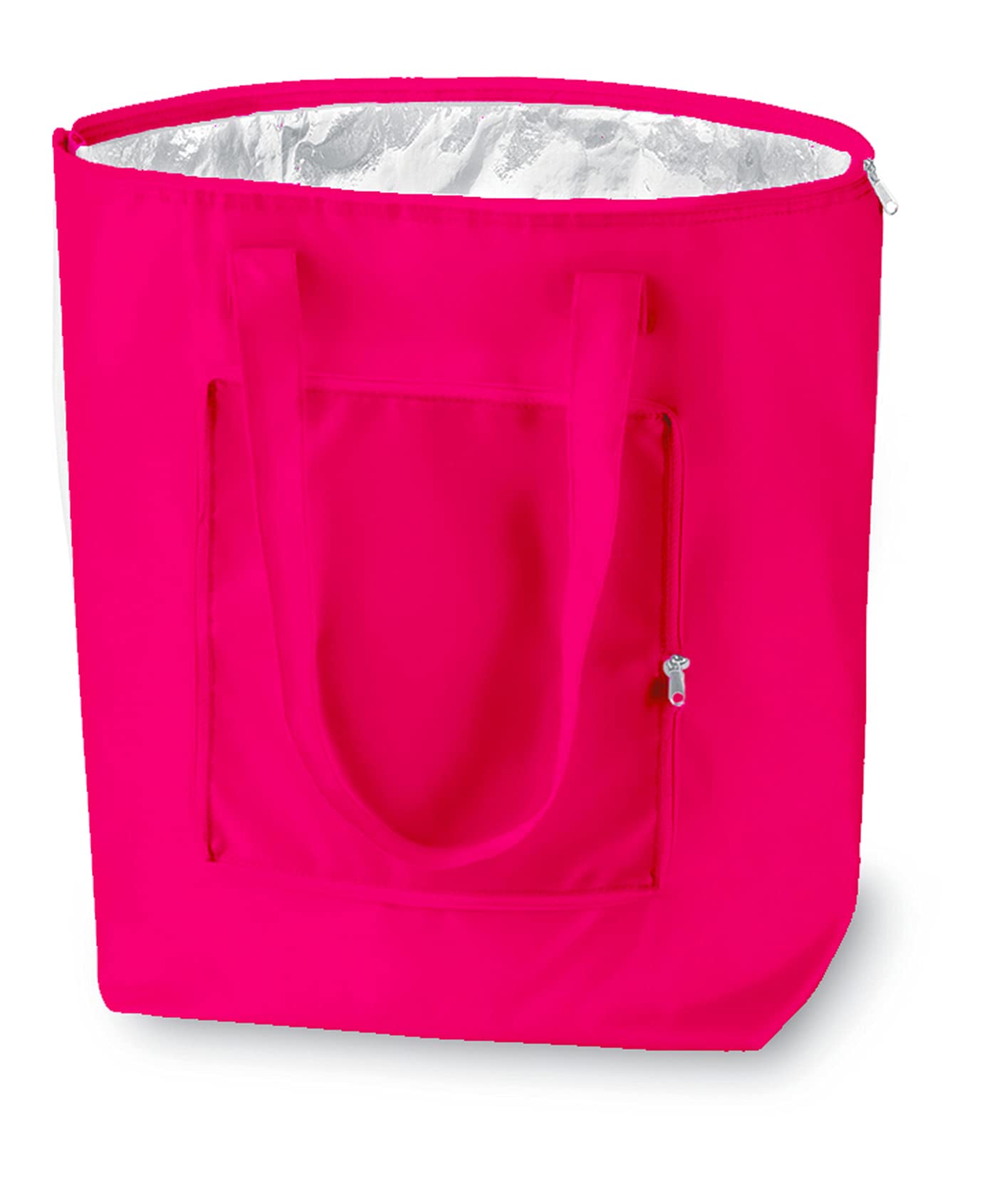 PromotionGift - Reusable Foldable Cooler, Shopping, Beach Bag Light and Durable, with Inner Aluminium Lining for Perfect Cooling Function - 25L (magenta)