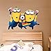 Large 3 Minions Removable Stickers Wall Decal Kids Room Baby Child Room