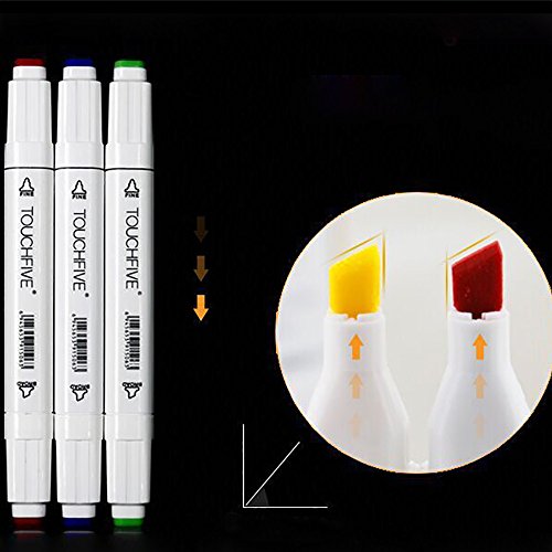 image for Hongxin Mark Pen, 1pcs Japanese Stationery Zebra Mild Liner Double Hea