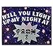 ArtSkills Silver Stick-On LED Light Up Flashing Stars for Posters, 4-Pack
