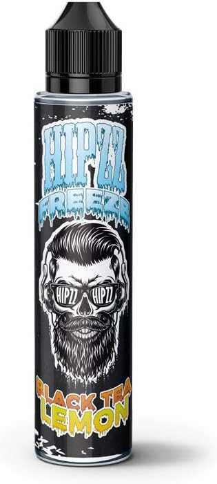 Hipzz Freeze Premium E Liquid 50ml 0mg 70/30 VGPG Vape Juice Exotic Flavours - Shake and Vape Premix - Black Tea Lemon