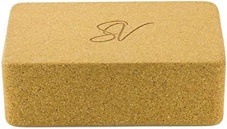 Natural Cork Yoga Block - Eco-friendly, Non-toxic - For any yoga or fitness routine - Support alignment and deepen stretches - 9โx6โx3โ