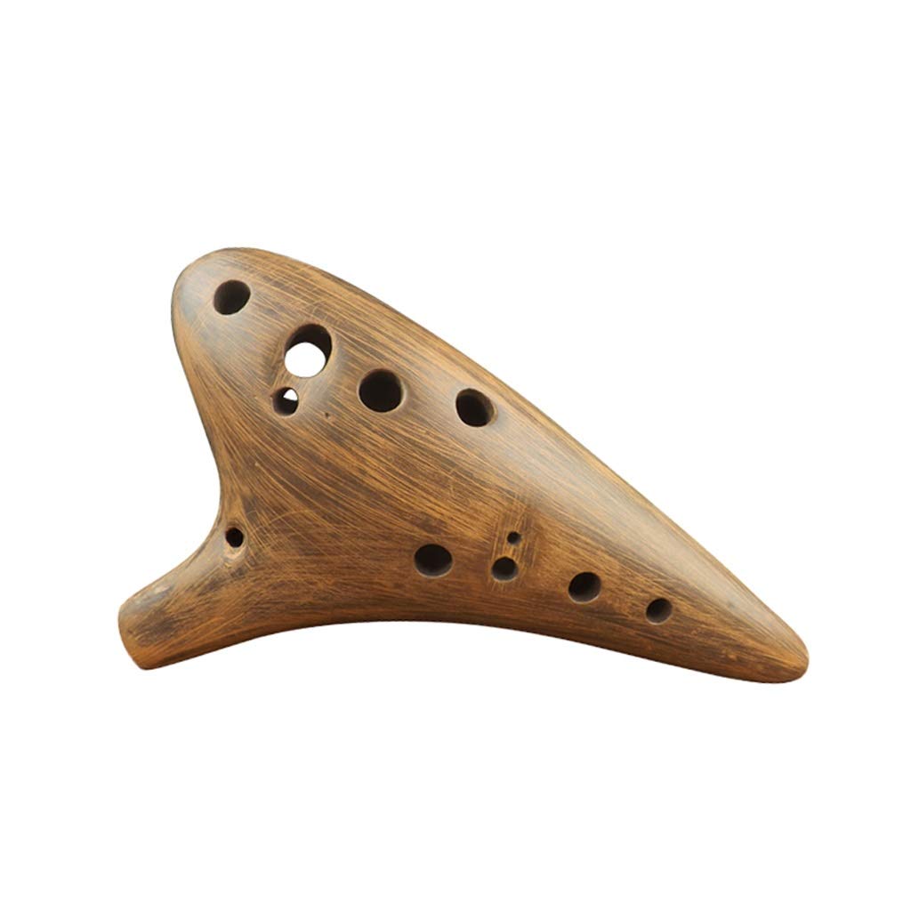 Ocarina 12 Holes Retro AF Ocarina Alto F Tone Scrub Flute Musical