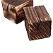 MyGift Rustic Brown Wood Place Card Holders for Table, 2-Inch Wooden Table Number and Name Holder Stand, Set of 10