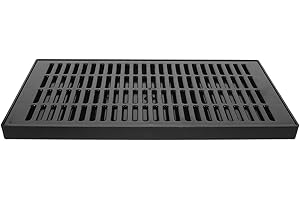OUNONA Plastic Beer Drip Tray with Removable Insert 11.81X6.29X0.78In Anti Spill Drip Catcher for Beverage Dispensers Bars an