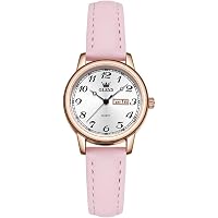 Olevs Women\'s Pink Vintage Leather Waterproof Reloj Mujer Quartz Luxury Watch Amazon.com: OLEVS Watch for Women Rose Gold Ladies Ceramic  main image 2