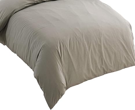 Amazon 掛けふとんカバー ダブル 綿100 掛け布団用カバー 平織り 布団カバー 防ダニ 抗菌 グレー 掛けふとんカバー オンライン通販