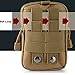 Multi-Purpose EDC Vape Pouch Bag, Vape Case,Tactical Bag Pouch, Military Nylon Utility Tactical Waist Pack Camping Hiking Pouch (Khaki)