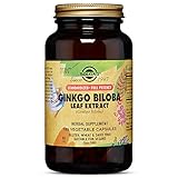 Solgar - Standardized Full Potency Ginkgo Biloba Leaf Extract, 180 Vegetable Capsules