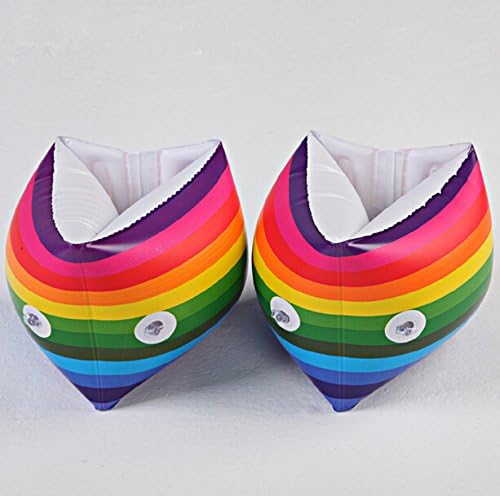 Adult and child common Water sports Float Thickened swimming Rainbow sleeves Swim ring Arm circles Swimming required Floating sleeves