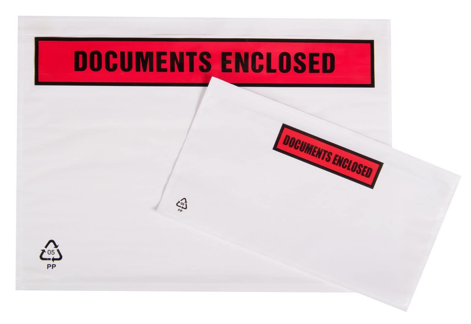 Pack of 100 Document Enclosed Wallets (A5 (162mm x 225mm) Printed)