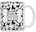 Dog Owner Gifts Best French Bulldog Mom Ever Paw Pattern Gift Coffee Mug Tea Cup Bone Pattern