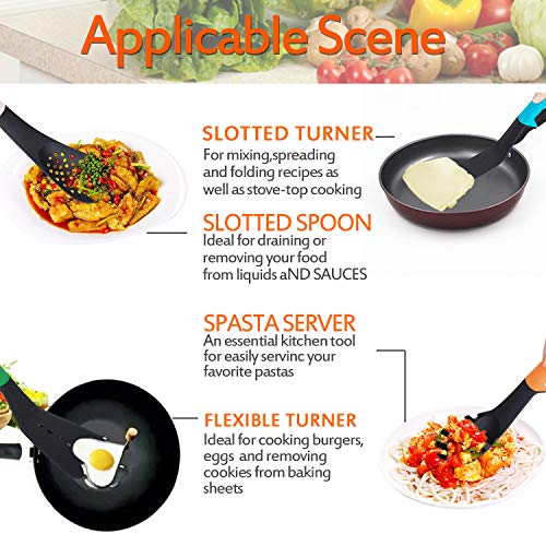 K Kwokker Kitchen Utensil Set, 6 Pieces Nylon Cooking utensils Elegantly Design, Food Grade, Non-stick, Heat Resistant, Dish Washer Safe - Thumbnail 3