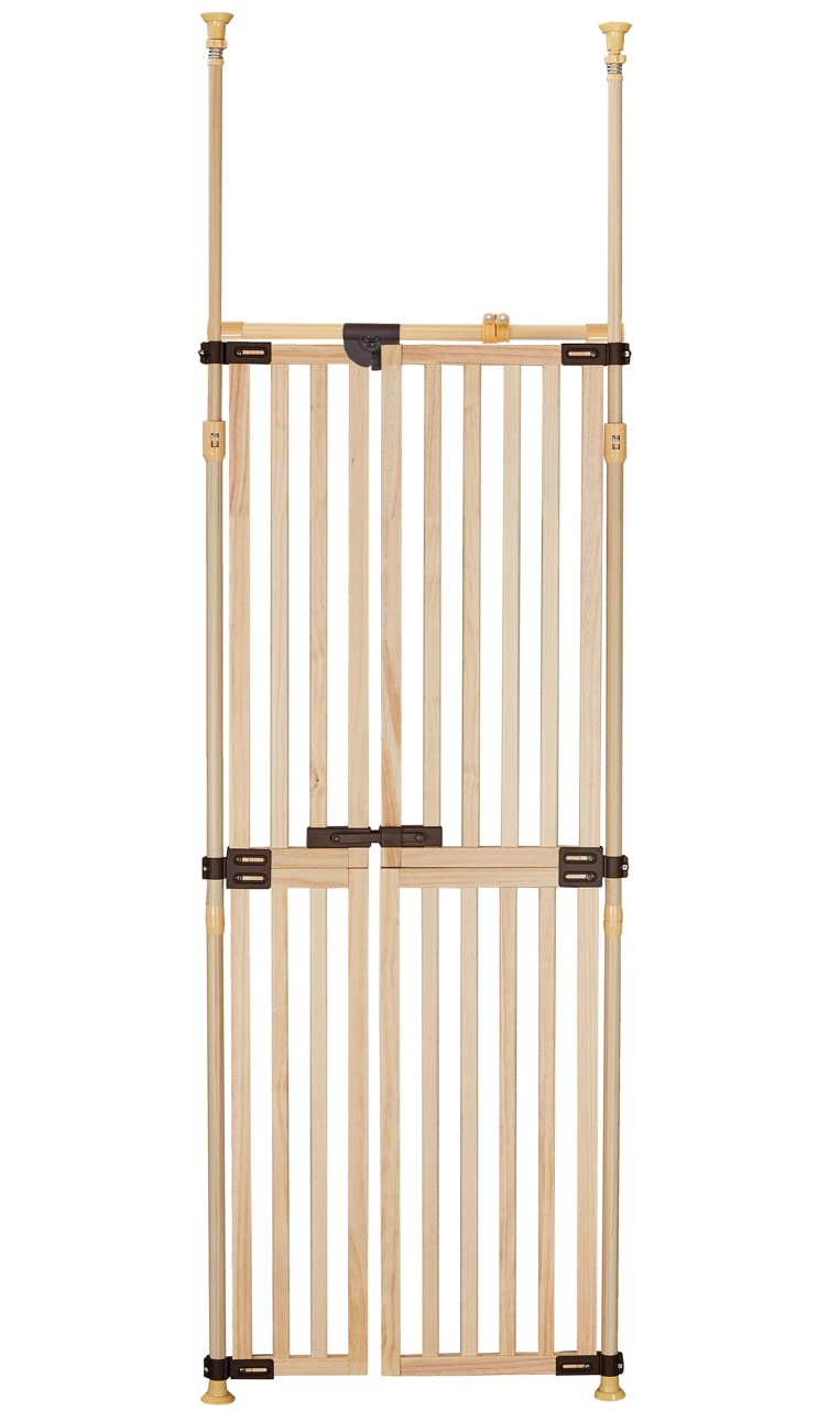 PET SELECT (ペットセレクト) 木の のぼれんニャン (本体) ペット ゲート 猫 脱走防止 柵 猫用 屋内用 ドア付き 突っ張り フェンス のぼれんにゃん 猫用品 ゲージ ケージ ベランダ 窓 廊下 玄関 飛び出し防止 逃走防止 のぼれんニャンバリアフリー商品画像