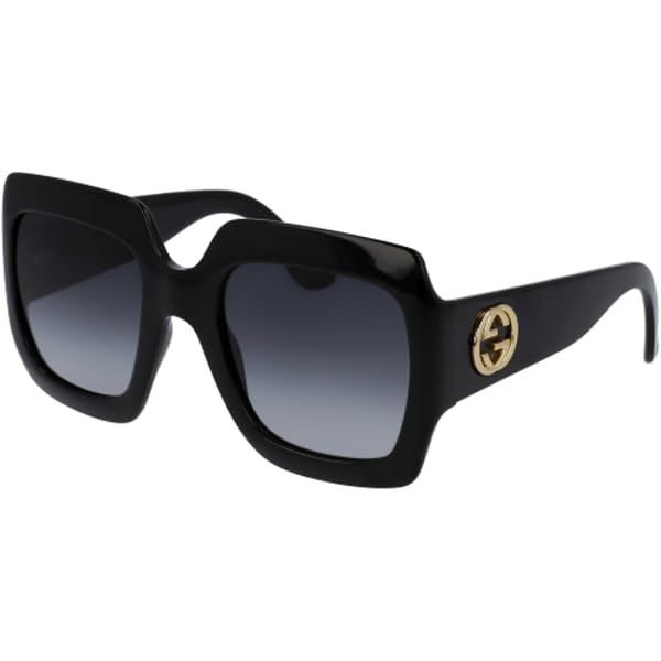 Gucci GG0418S 001 54M Black/Grey Gradient Square Sunglasses  display picture 1