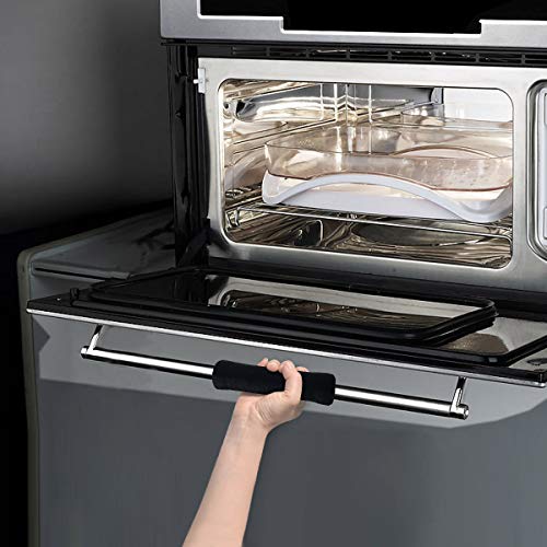 OUGAR8 Microwave Door Handle Covers,Keep Your Kitchen Appliance Clean from Smudges, Fingertips, Drips, Food Stains, Perfect for Oven(6" L3.5 W,Black) - Thumbnail 5