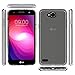 LG X Charge Case,LG Fiesta LTE Case,LG M327 Case,LG L64VL Case,Yiakeng Dual Layer Shockproof Wallet Armor Soft Glitter Silicone Crystal Phone Cases Full Cover for LG X Charge (TPU Clear)