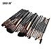 22Pcs Pro Make Up Brush Set - Powder Foundation Brushes Lip Eyeshadow EyeBrow Eyeliner Blending Brush Cosmetic Makeup Brushes Tools Kit