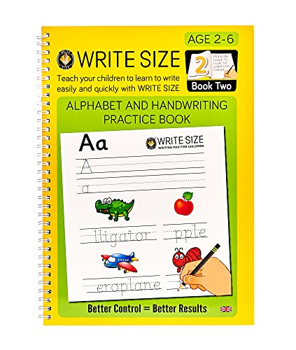 Write Size Alphabet and Handwriting Practice Pad Book 2 - (Age 2-6 Year) - Created to Help Children Learn to Write. Paperback – 1 Jan. 2016