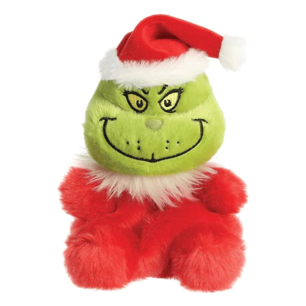 Aurora, 15591, The Grinch Official Merchandise Santa Palm Pal, Soft Toy, Green & Red