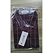 LOCALMODE Men's 100% Cotton Long Sleeve Plaid Slim Fit Button Down Dress Shirt,Wine Red,Medium