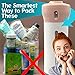 2 Pieces 4 in 1 Travel Dispenser, CHIVENIDO Lotion Shampoo Gel Travel Dispenser Bottle Sets Shower Bottles Refillable Travel Bottles for Makeup Travel Supplies