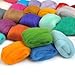 WOWOSS 36 Colors Needle Felting Wool, Felting Kit, Wool Felting Tool Kit with Felting Needles, Wool Roving Needle Felting Starter Kit Beginners, Wool Roving Starter Felting Kit for DIY Arts & Crafts