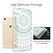 ESR iPhone 7 Case, iPhone 7 Retro Totem Series Clear with Datura Floral Pattern Designer Case,Hybrid Protective Case with Soft TPU Bumper and Hard Back Cover for Apple iPhone 7 4.7