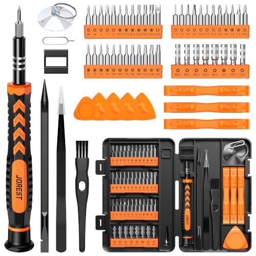 JOREST 59Pcs Small Precision Screwdriver Set with Torx T5 T6, Mini Tool