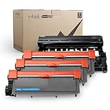 V4INK Compatible Toner Cartridge and Drum Unit Set Replacement for Brother TN660 TN630 DR630 (1 Drum + 3 Toner),for HL-L2340DW L2380DW HL-L2300D L2320D MFC-L2700DW L2740DW L2720DW DCP-L2540DW