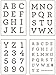 Martha Stewart Crafts Glass Adhesive Stencil, 33268 Typewriter Alphabet