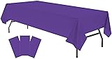 Plastic Purple Tablecloths 3 Pack Violet Disposable