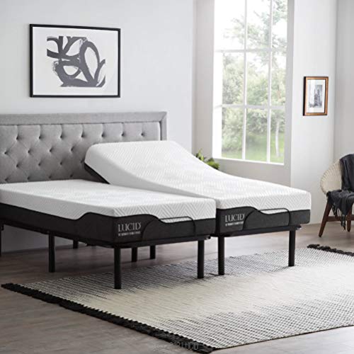 LUCID L100 Adjustable Bed Base Steel Frame 5 Minute Assembly Head