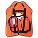 Inflatable Life Vest,CAMTOA Manual Inflatable PFD Life Jacket Outdoor Portable Life Vest Adult for Water safety Boating Survival Aid Sailing Orange
