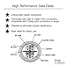 trueCABLE Cat6 Shielded Riser (CMR), 500ft, Blue, 23AWG Solid Bare Copper, 550MHz, PoE++ (4PPoE), ETL Listed, Overall Aluminum Foil Shield (F/UTP), Bulk Ethernet Cable