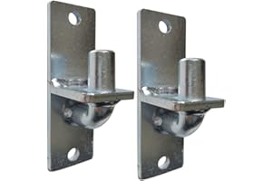 DORIGHARY Wall Mount Flat Back Chain Link Fence Gate Hinge with 5/8 Hinge Pin 2 Pack (Screws Not Included)