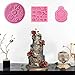 Vodolo 3 Pack Steampunk Cogs Mold, Clock Watch Wheel Gears Silicone Fondant Mold Chocolate Mold for Cupcake Toppers Party Cake Decoration etc.
