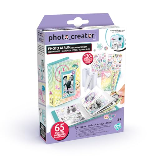 Photo Creator Instant Print Photo Album, stores 65 instant print photos, kids camera album