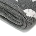 Blanket Throw Cute Dreaming Elephant Pattern Grey Background Soft Lightweight Coral Fleece for Baby 50 X 60in