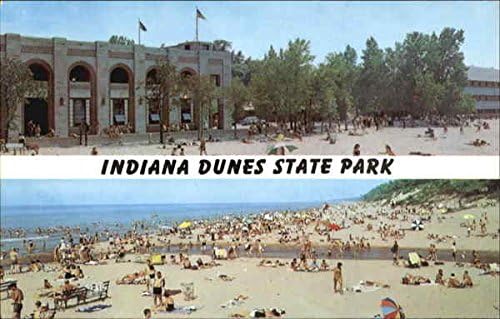 Indiana Dunes State Park Chesterton In Original Vintage Postcard