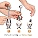 Egg Cutter Topper Set Egg Cracker for Hard & Soft Boiled Eggs Include 2 Egg Cups, 2 Spoons, 1 Topper Cutter Shell Remover Stainless Steel Kitchen Tool