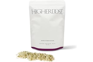 HigherDOSE Serotonin Soak Magnesium Bath Salts - Natural Detox and Muscle Recovery with Magnesium Flakes, Algae + Apple Cider Vinegar - Luxurious Bath Salt Infused with Relaxing Essentials Oils