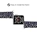 Moonooda Compatible with iWatch Bands 38mm 40mm 42mm 44mm, Women Replacement Wristband Bling Glitter Strap Compatible with Series 6 5 4 3 2 1, Black