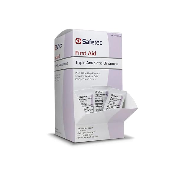 SAFETEC 42909 TRIPLE ANTIBIOTIC OINTMENT, PACK OF 144